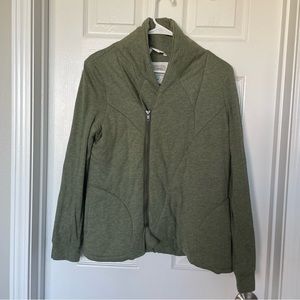 Saturday Sunday by Anthropologie Green Quilted Homestead Jacket Size Medium
